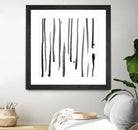 Monochrome Gestures IX by June Erica Vess on GIANT ART - black abstract