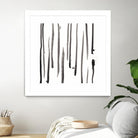 Monochrome Gestures IX by June Erica Vess on GIANT ART - black abstract