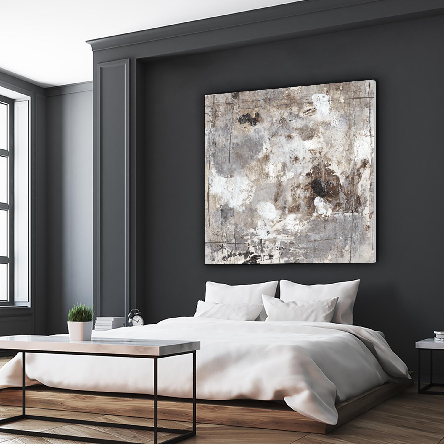 Neutral Jostle I by Tim OToole on GIANT ART - brown abstract