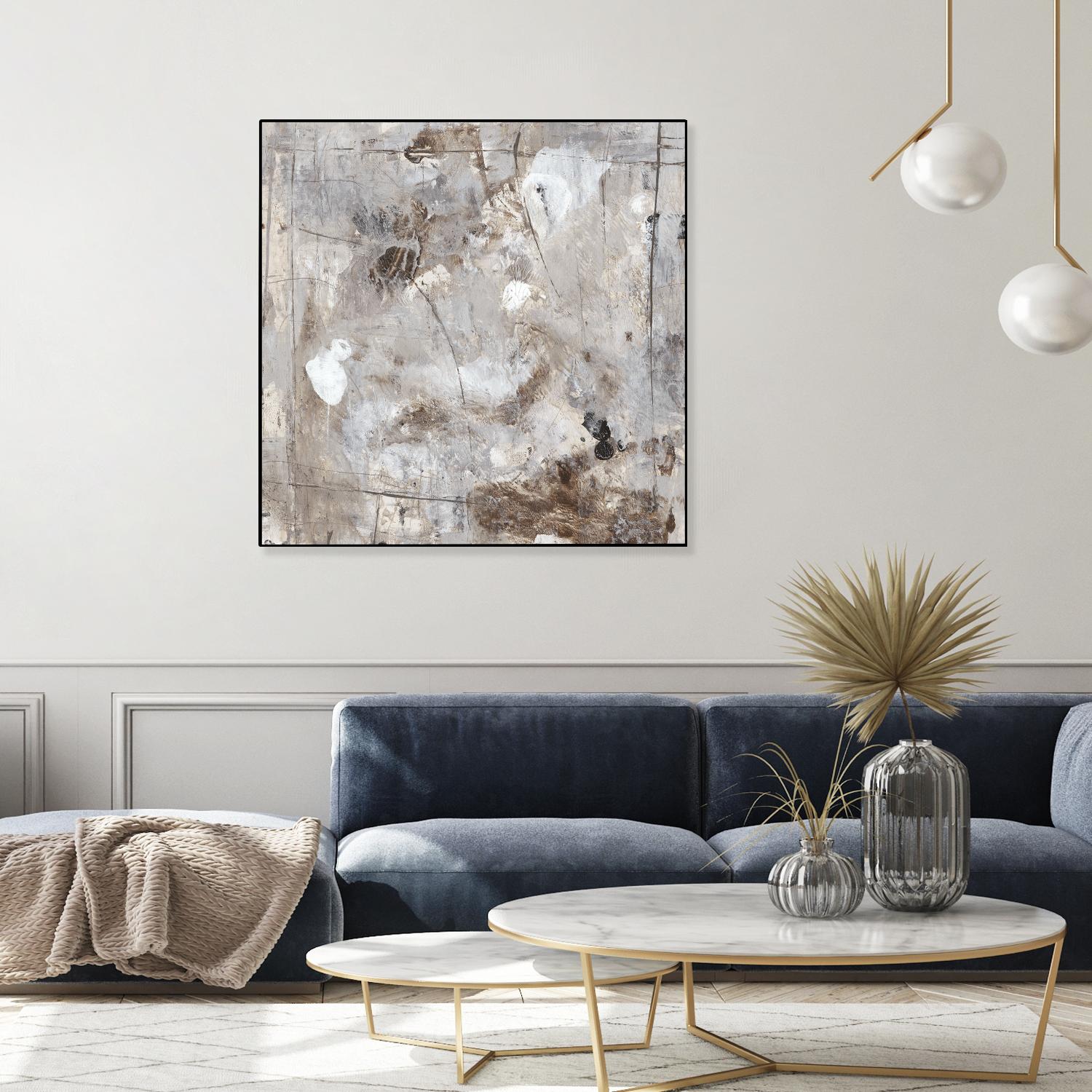 Neutral Jostle II by Tim OToole on GIANT ART - brown abstract