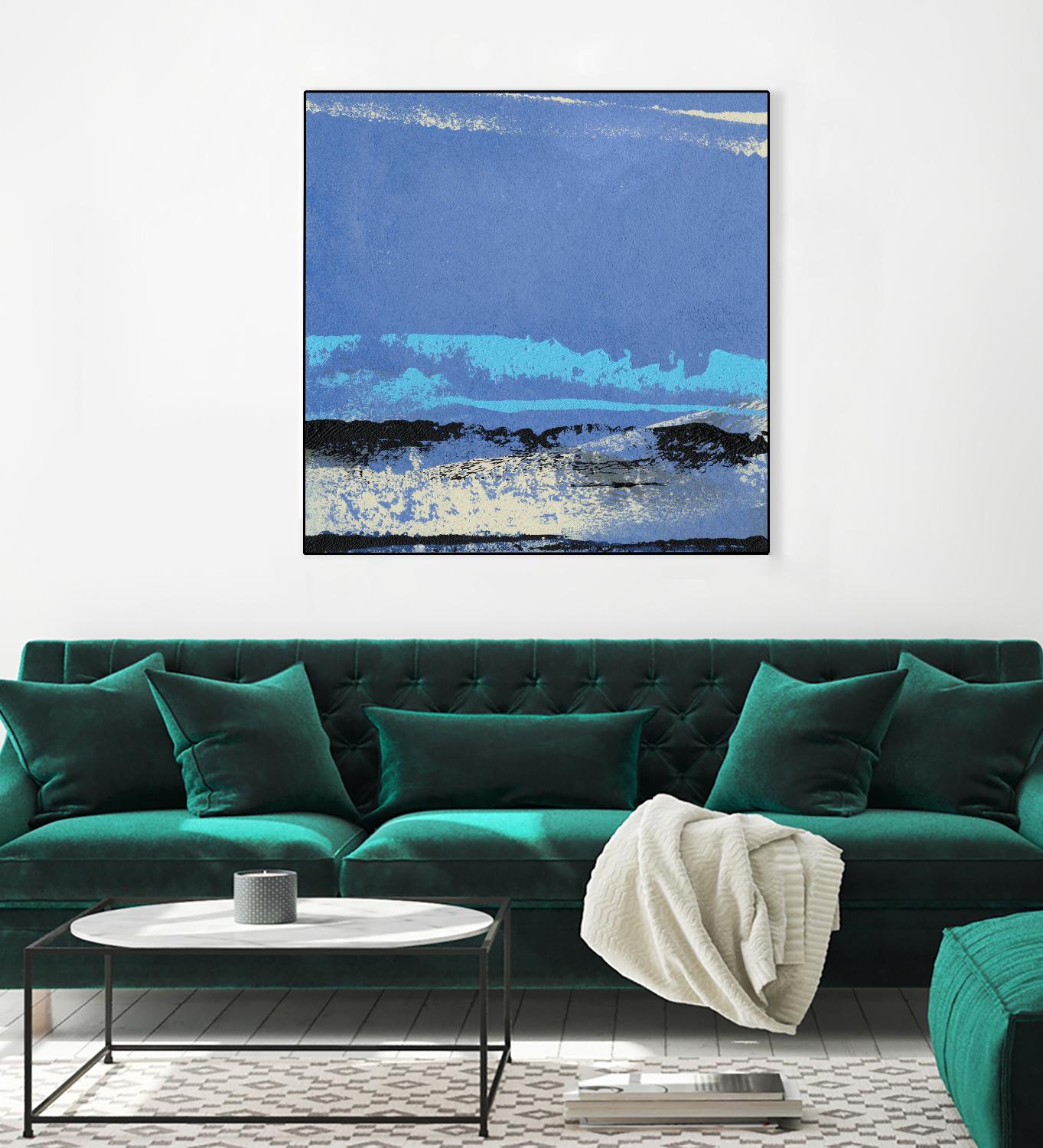 Origin Abstract VIII by Sharon Gordon on GIANT ART - blue abstract