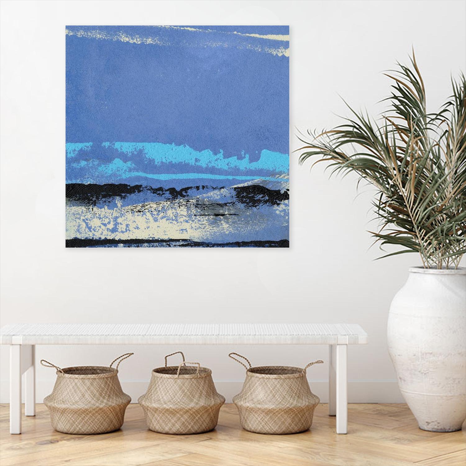Origin Abstract VIII by Sharon Gordon on GIANT ART - blue abstract