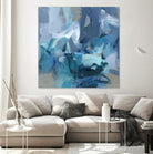 Abstract Blues II by Christina Long on GIANT ART - blue abstract