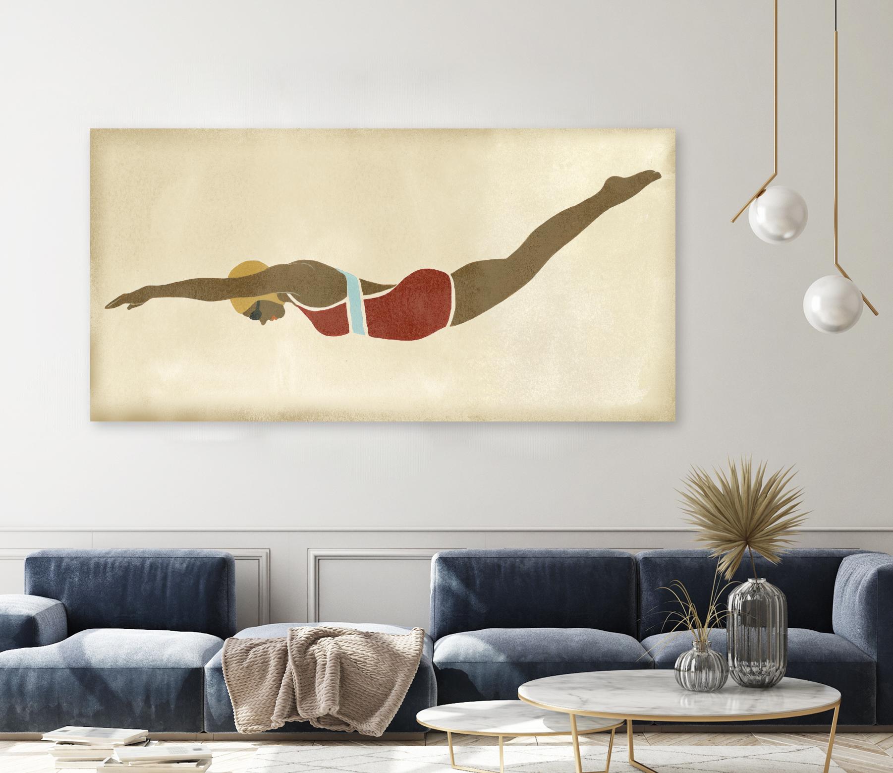 Vintage Diver II by June Erica Vess on GIANT ART - fashion