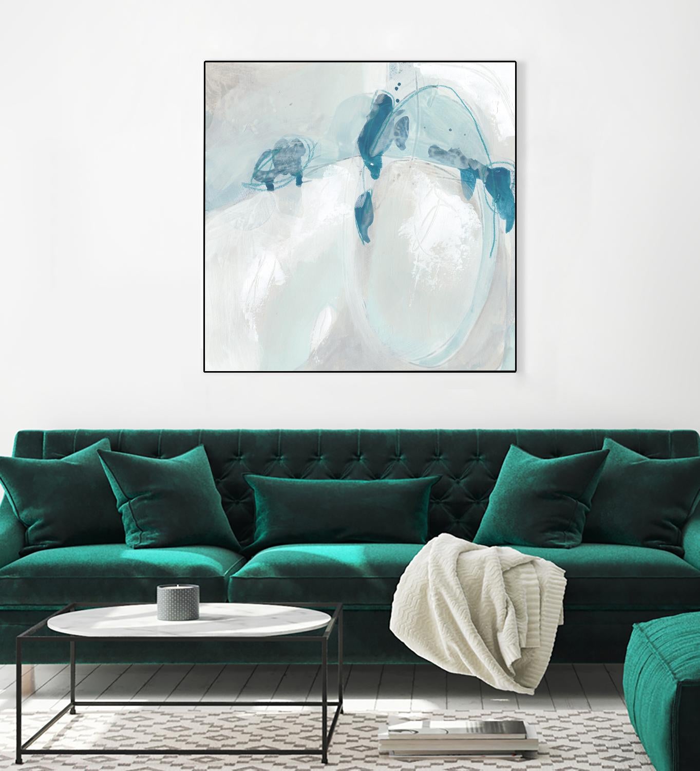 Trace Echo II by June Erica Vess on GIANT ART - blue abstract
