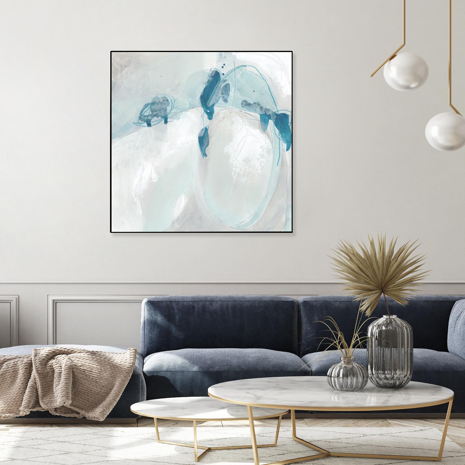 Trace Echo II by June Erica Vess on GIANT ART - blue abstract
