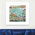 Abstract Marina IV by Karen Fields on GIANT ART - blue abstract