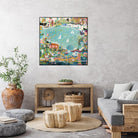 Abstract Marina IV by Karen Fields on GIANT ART - blue abstract