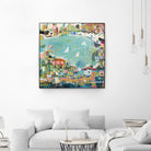 Abstract Marina IV by Karen Fields on GIANT ART - blue abstract