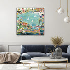 Abstract Marina IV by Karen Fields on GIANT ART - blue abstract
