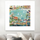 Abstract Marina IV by Karen Fields on GIANT ART - blue abstract