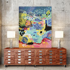 Whimsical Pond III by Karen Fields on GIANT ART - abstract