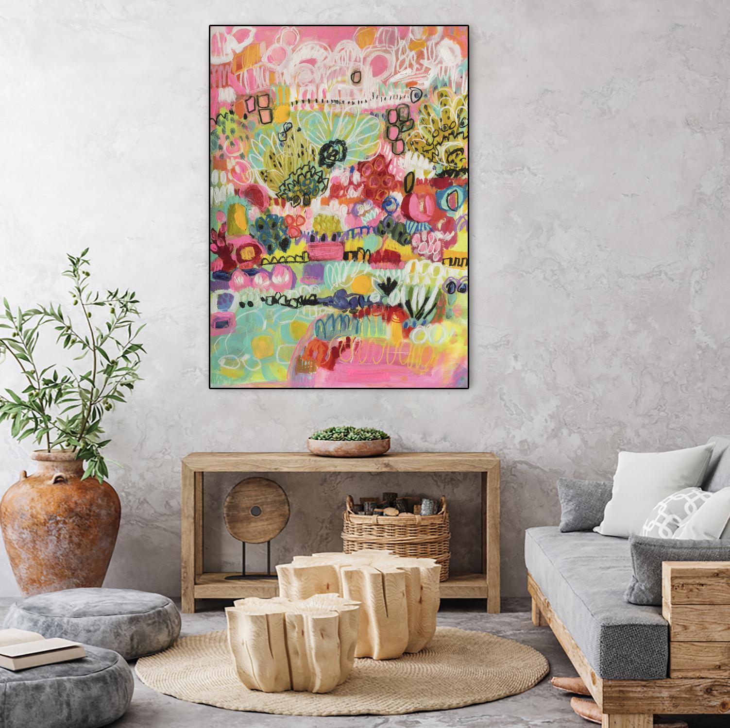 Boho Garden III by Karen Fields on GIANT ART - abstract