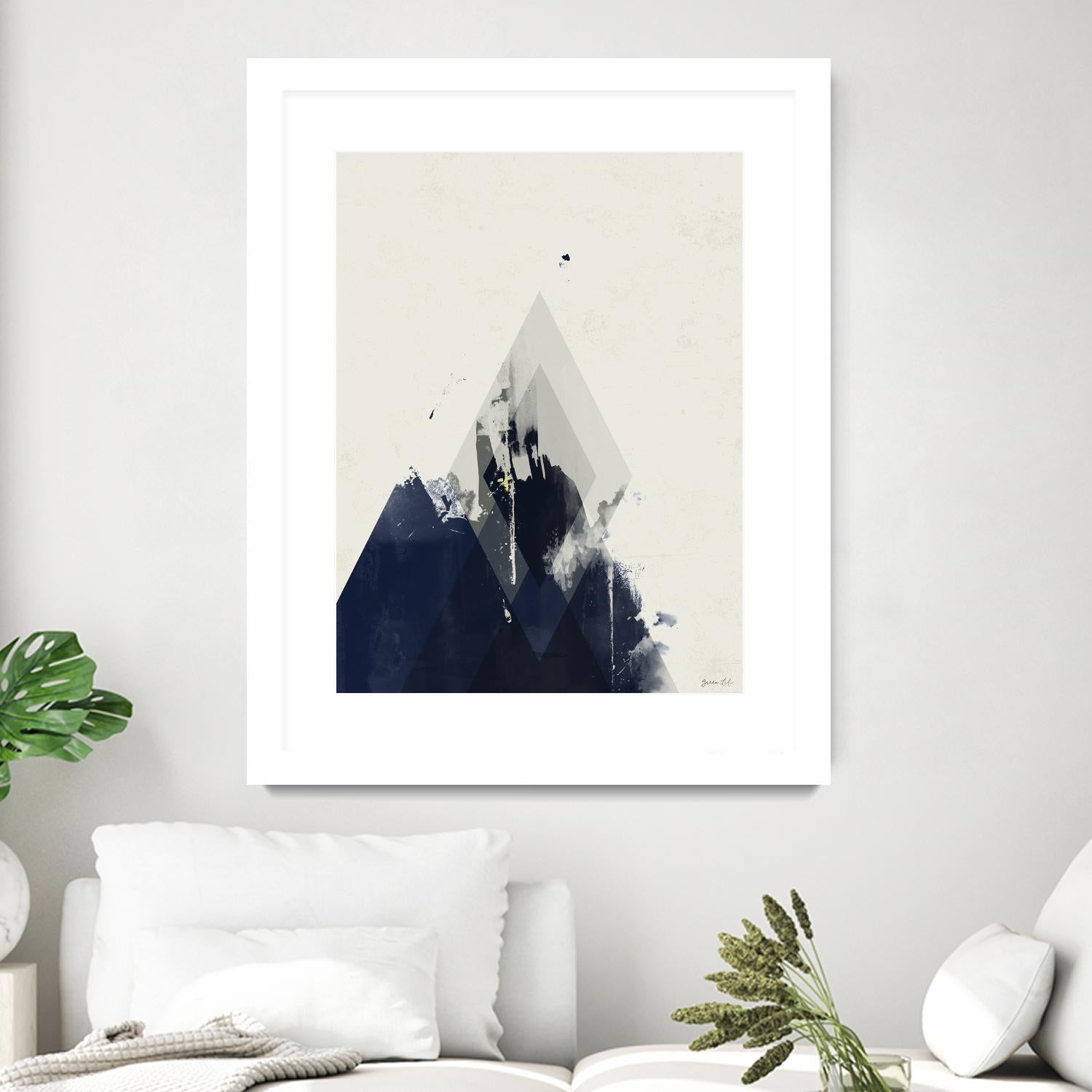 Beneath the Surface I by Green Lili on GIANT ART - blue abstract
