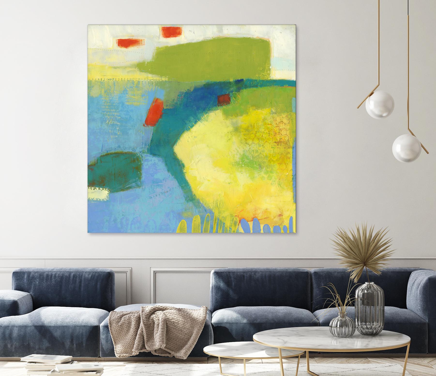Keswick IV by Sue Jachimiec on GIANT ART - blue abstract