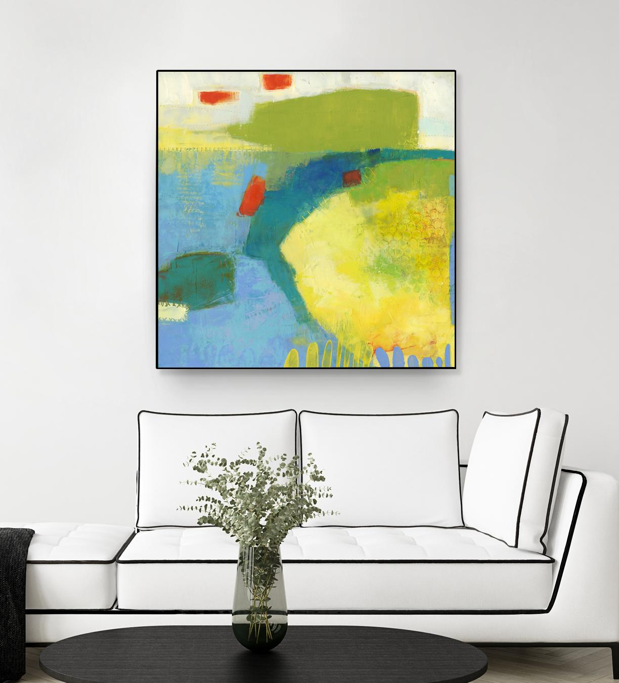 Keswick IV by Sue Jachimiec on GIANT ART - blue abstract