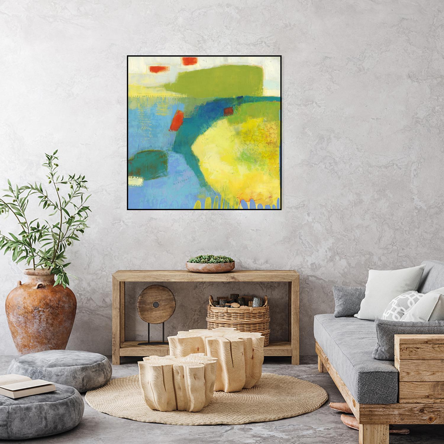 Keswick IV by Sue Jachimiec on GIANT ART - blue abstract