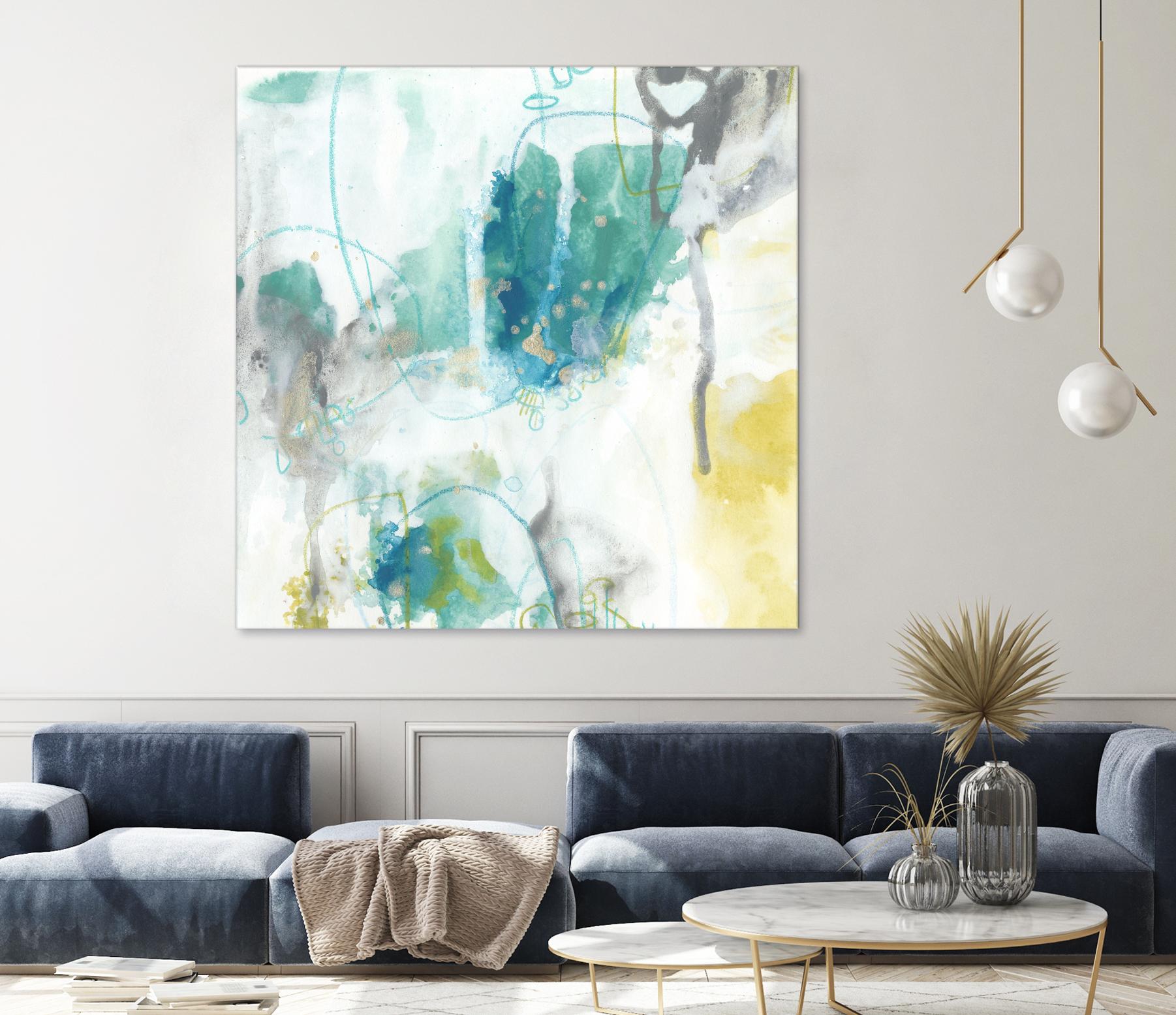 Aquatic Atmosphere II by June Erica Vess on GIANT ART - blue abstract