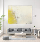 Yellow Lux I by Sue Jachimiec on GIANT ART - yellow abstract