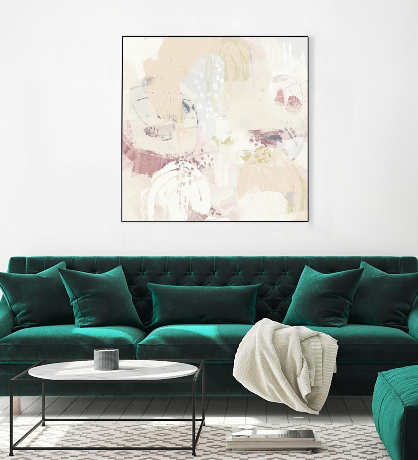 Hanami I by June Erica Vess on GIANT ART - pink abstract