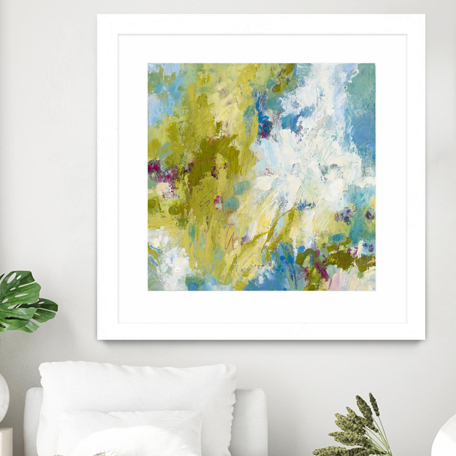 Sunday's Promise by Janet Bothne on GIANT ART - yellow abstract