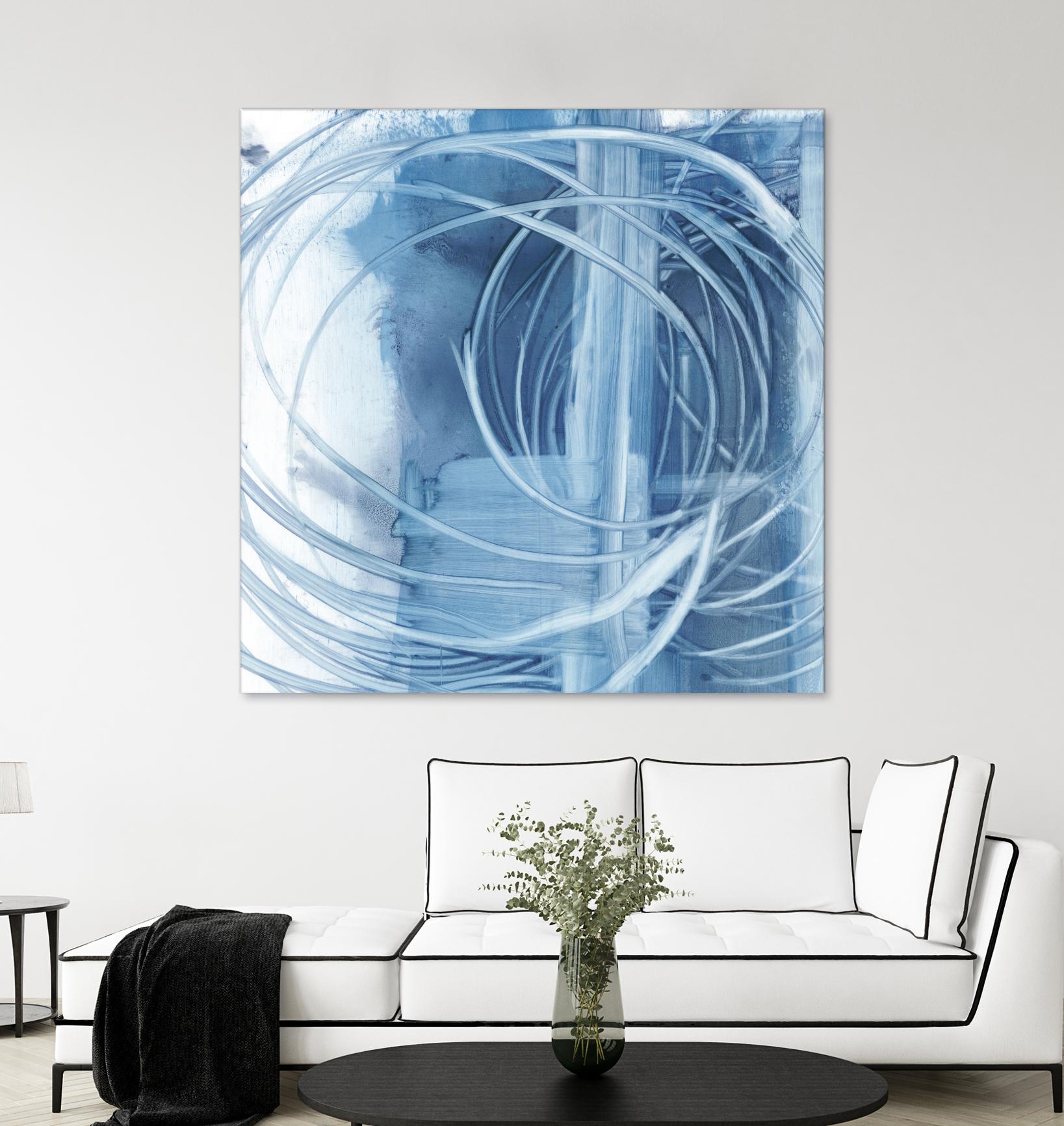 Indigo Expression II by Ethan Harper on GIANT ART - blue abstract