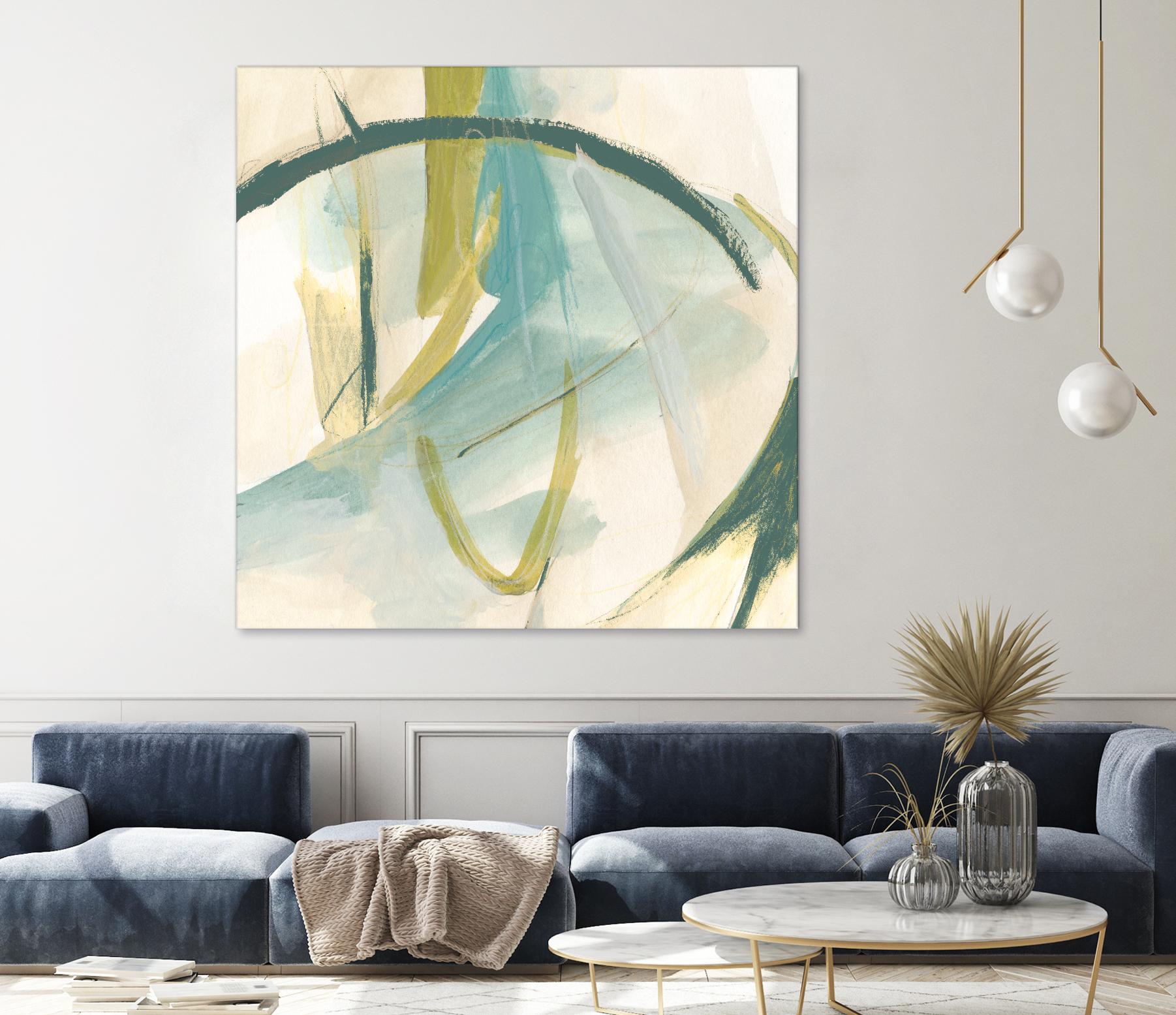 Vertigo Note I by June Erica Vess on GIANT ART - green abstract