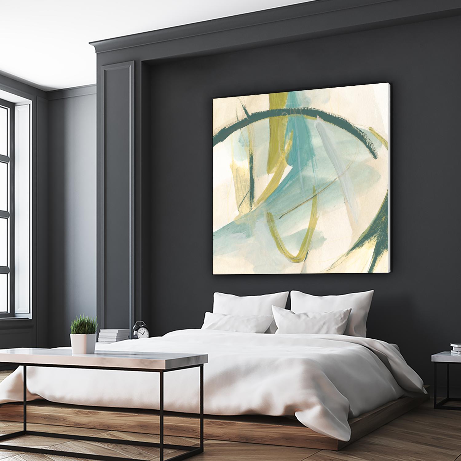 Vertigo Note I by June Erica Vess on GIANT ART - green abstract