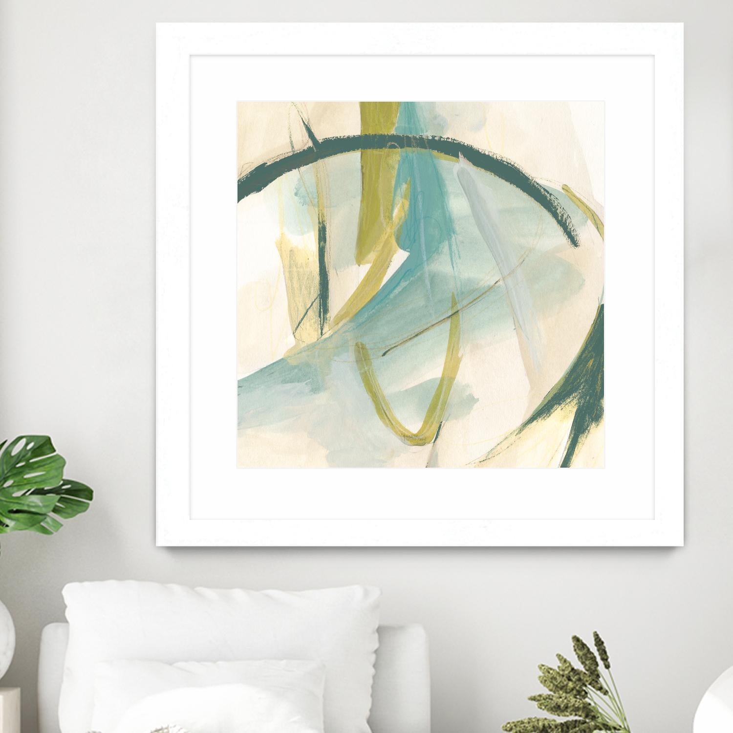Vertigo Note I by June Erica Vess on GIANT ART - green abstract