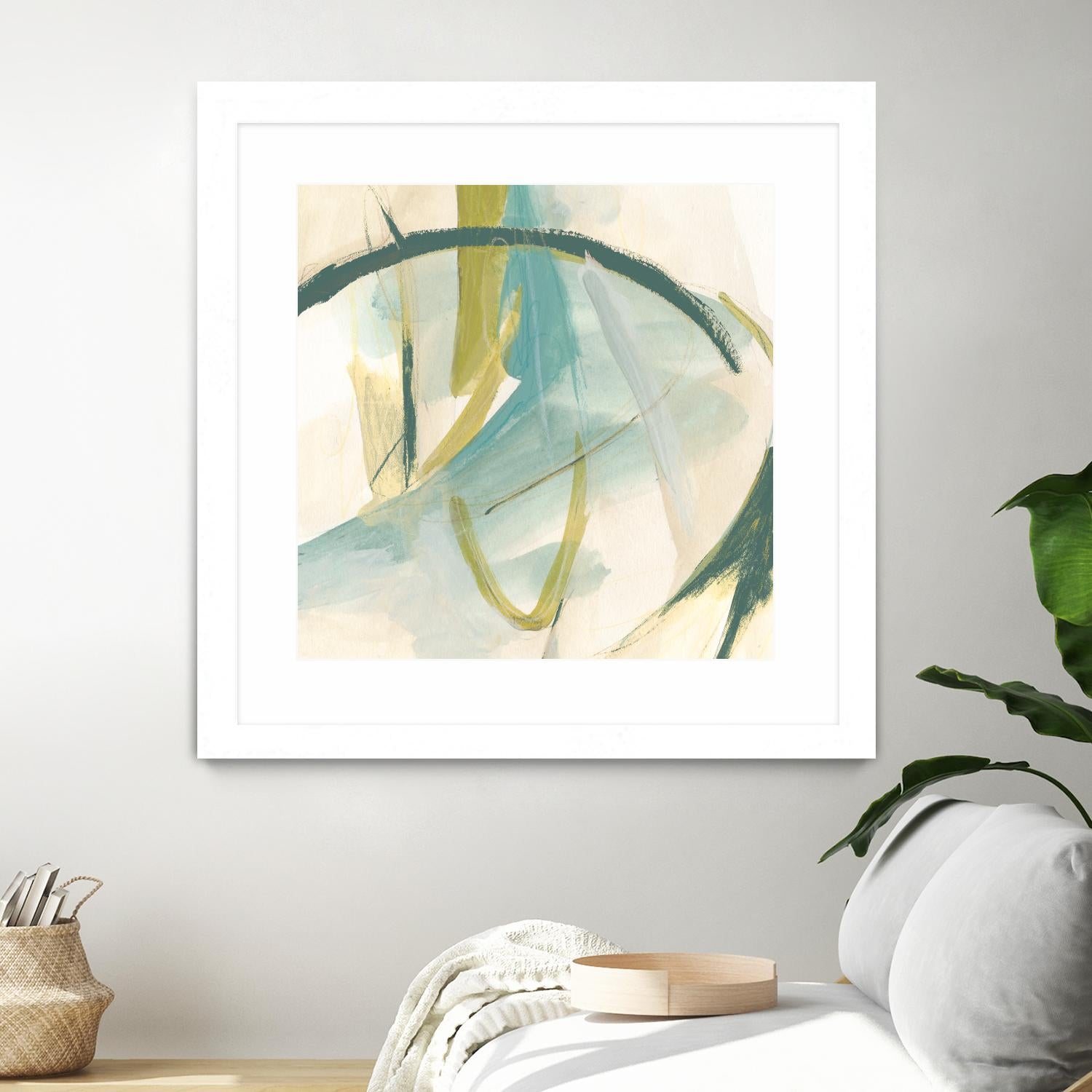Vertigo Note I by June Erica Vess on GIANT ART - green abstract