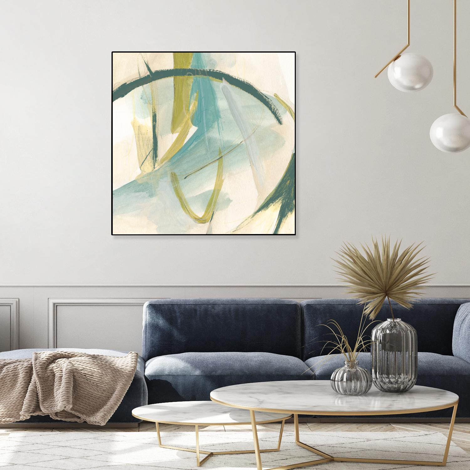 Vertigo Note I by June Erica Vess on GIANT ART - green abstract