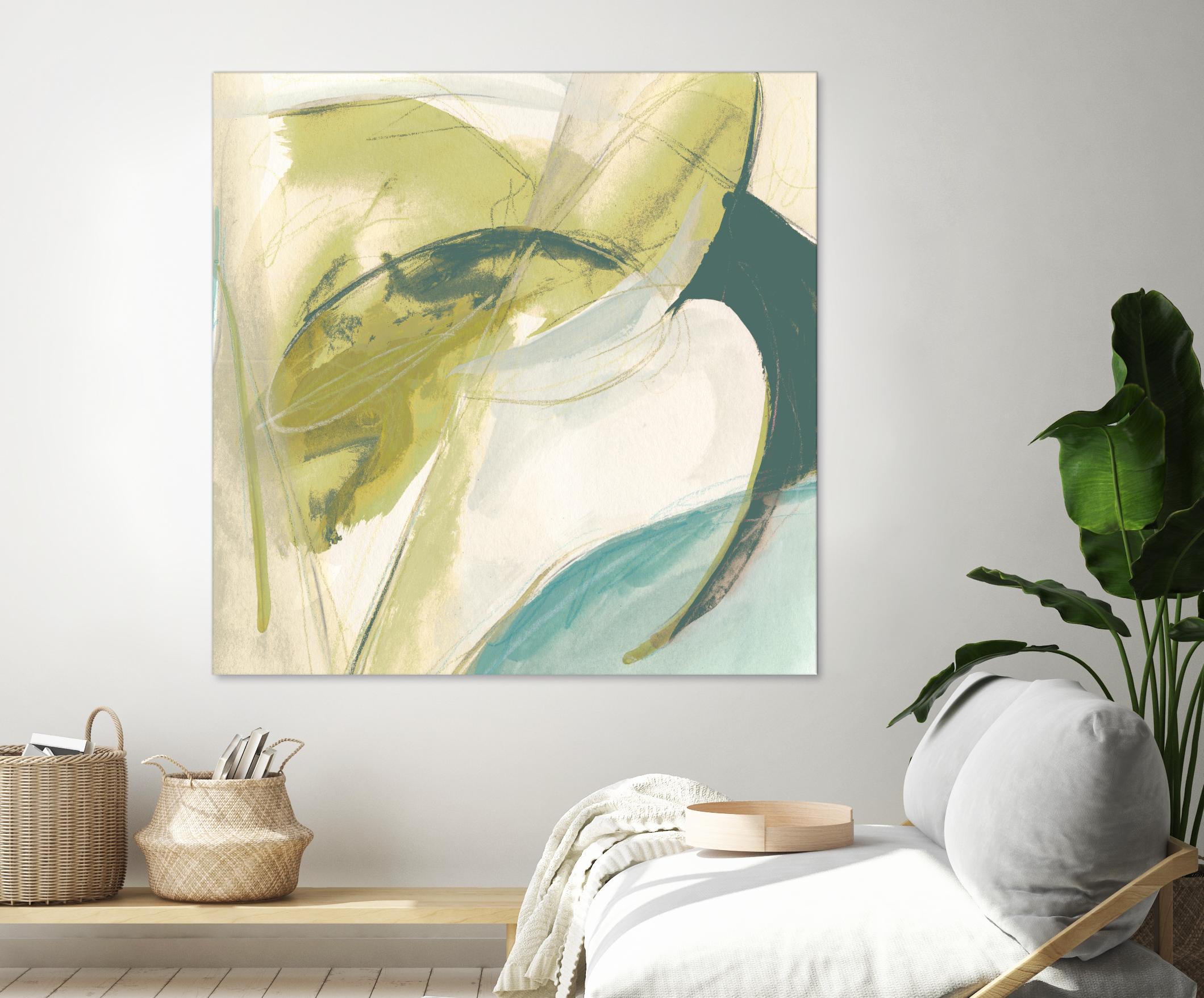 Vertigo Note II by June Erica Vess on GIANT ART - green abstract