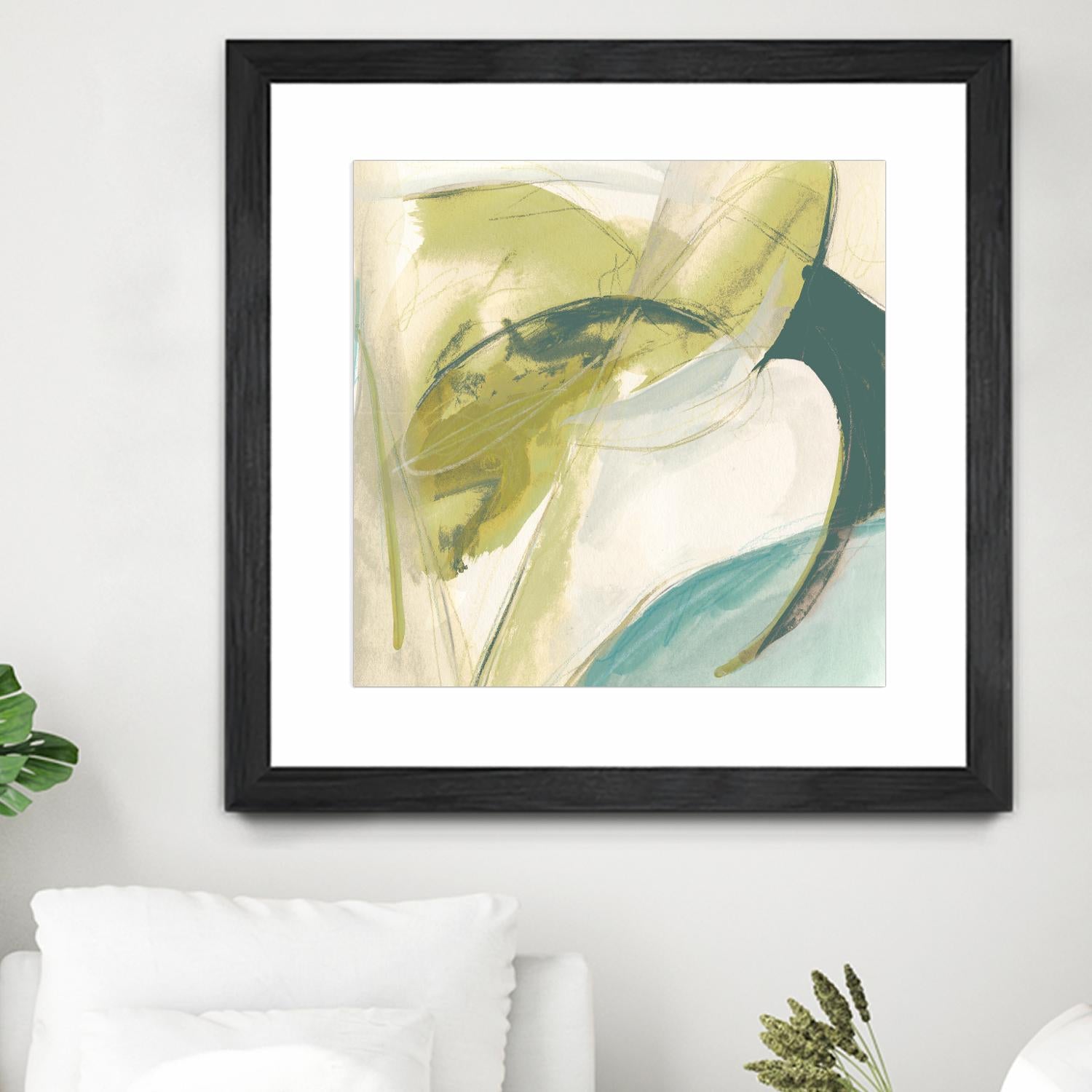 Vertigo Note II by June Erica Vess on GIANT ART - green abstract
