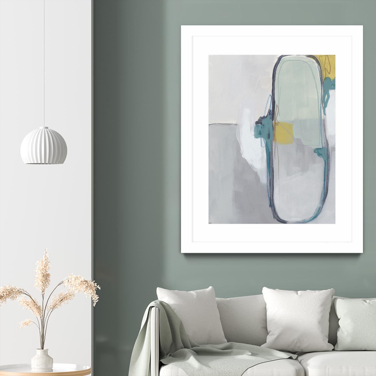 Closed System I by June Erica Vess on GIANT ART - green abstract