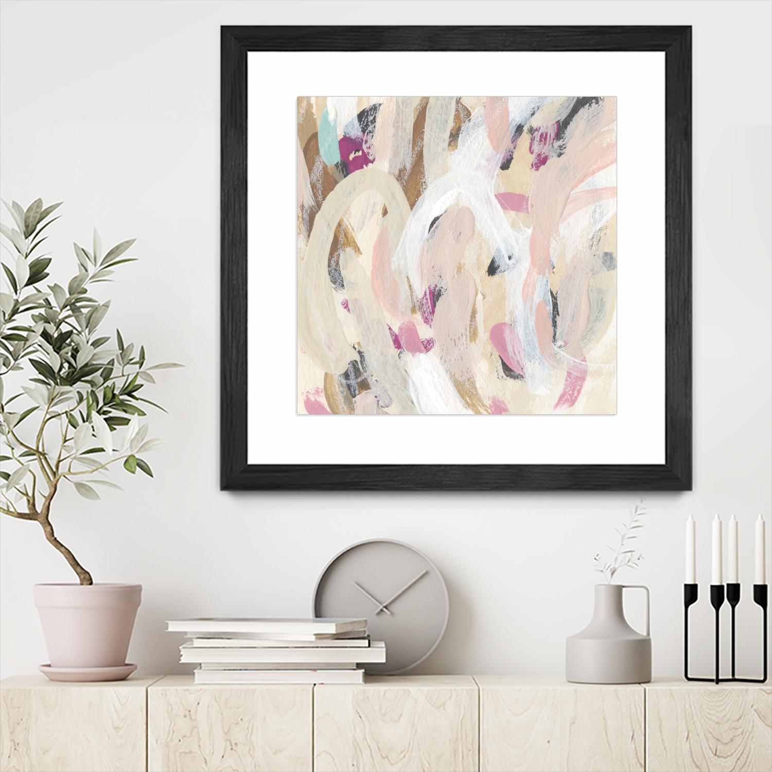 Carnivale IV by June Erica Vess on GIANT ART - pink- purple abstract