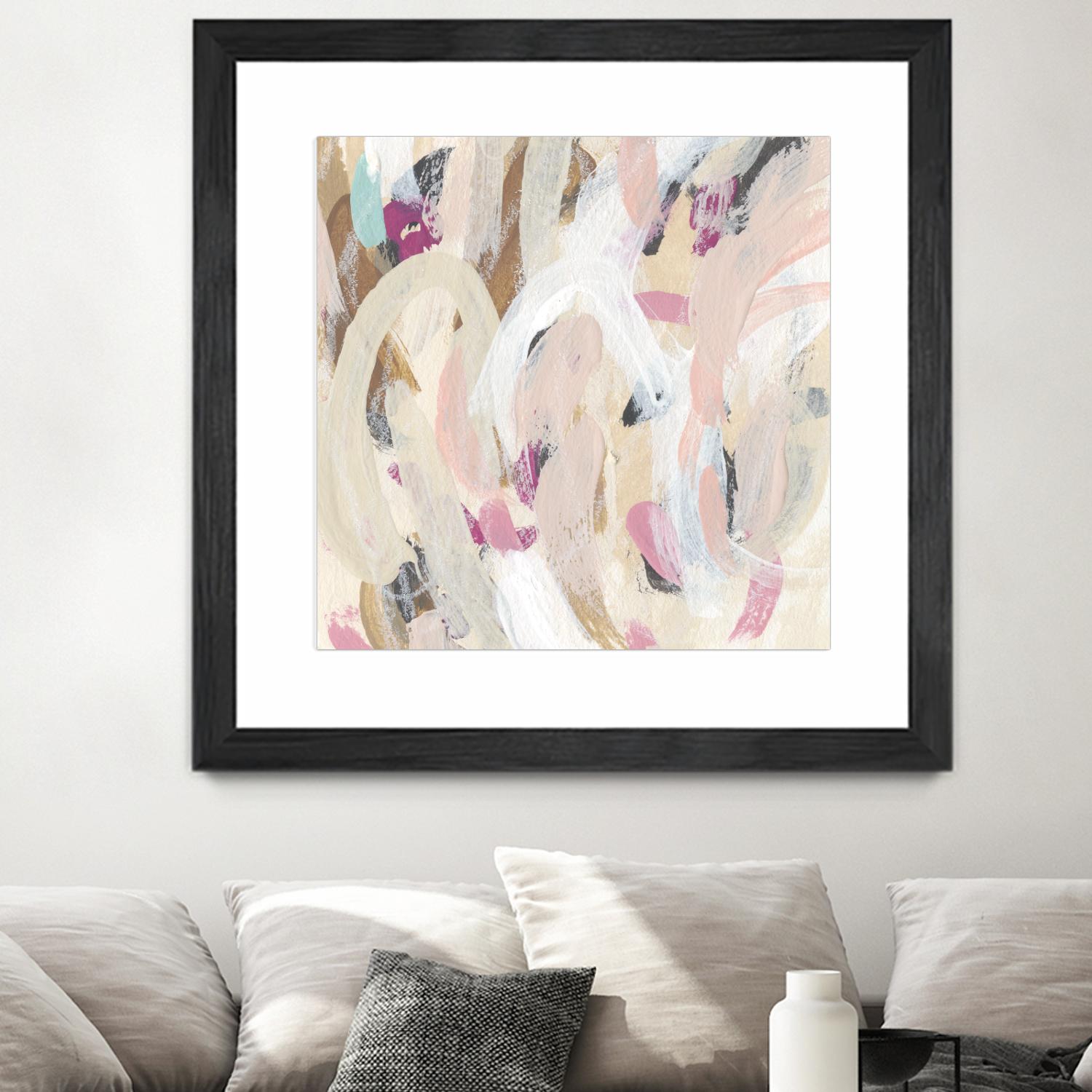 Carnivale IV by June Erica Vess on GIANT ART - pink- purple abstract