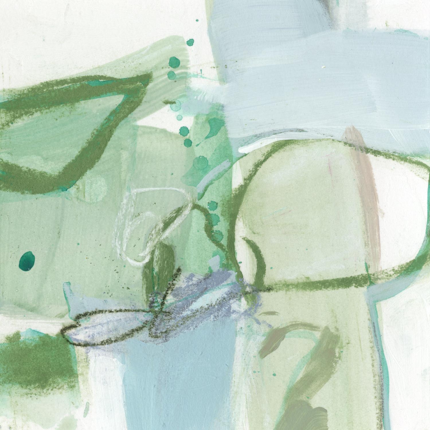 Olive I by Christina Long on GIANT ART - green abstract