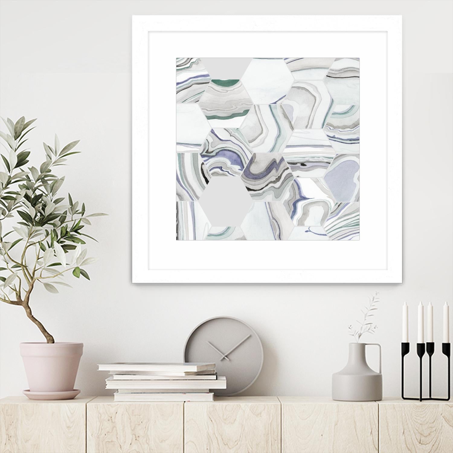 Tranquil Tide I by Grace Popp on GIANT ART - pink abstract