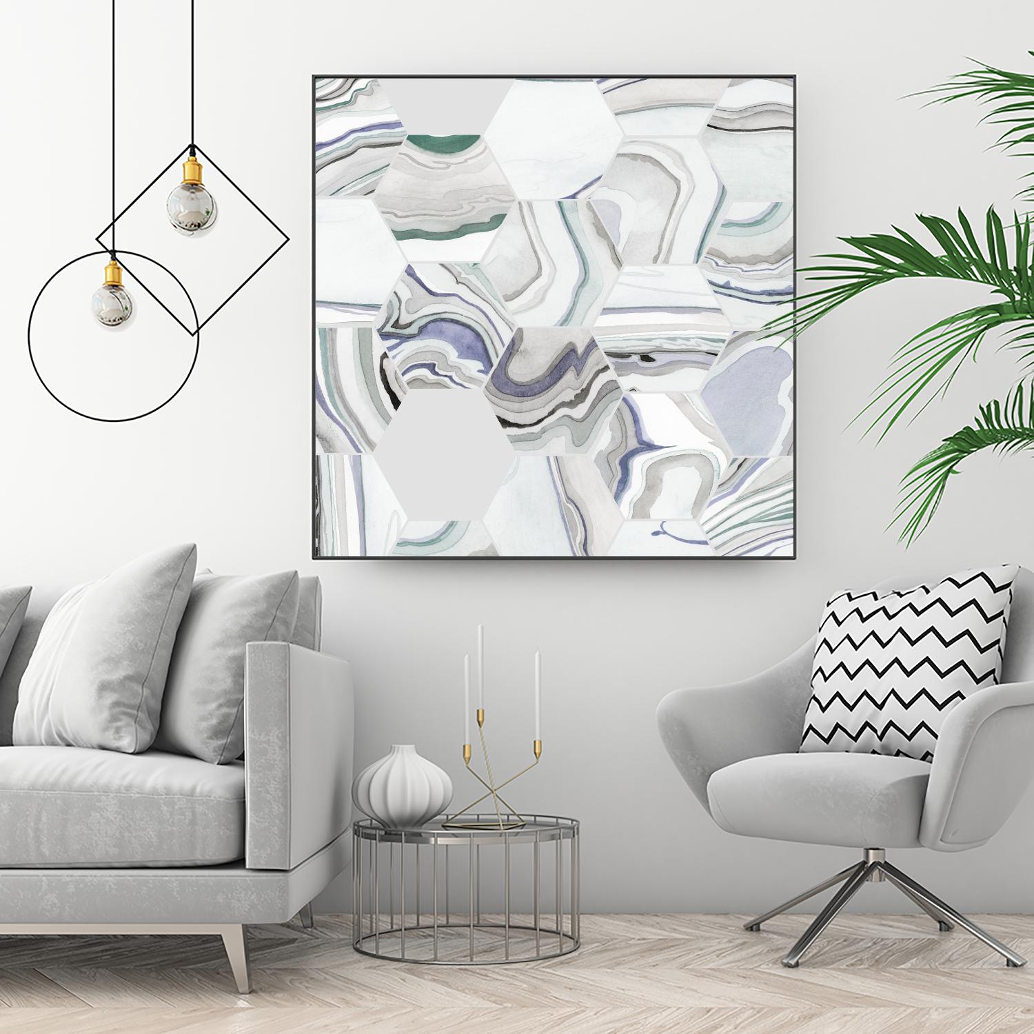 Tranquil Tide I by Grace Popp on GIANT ART - pink abstract