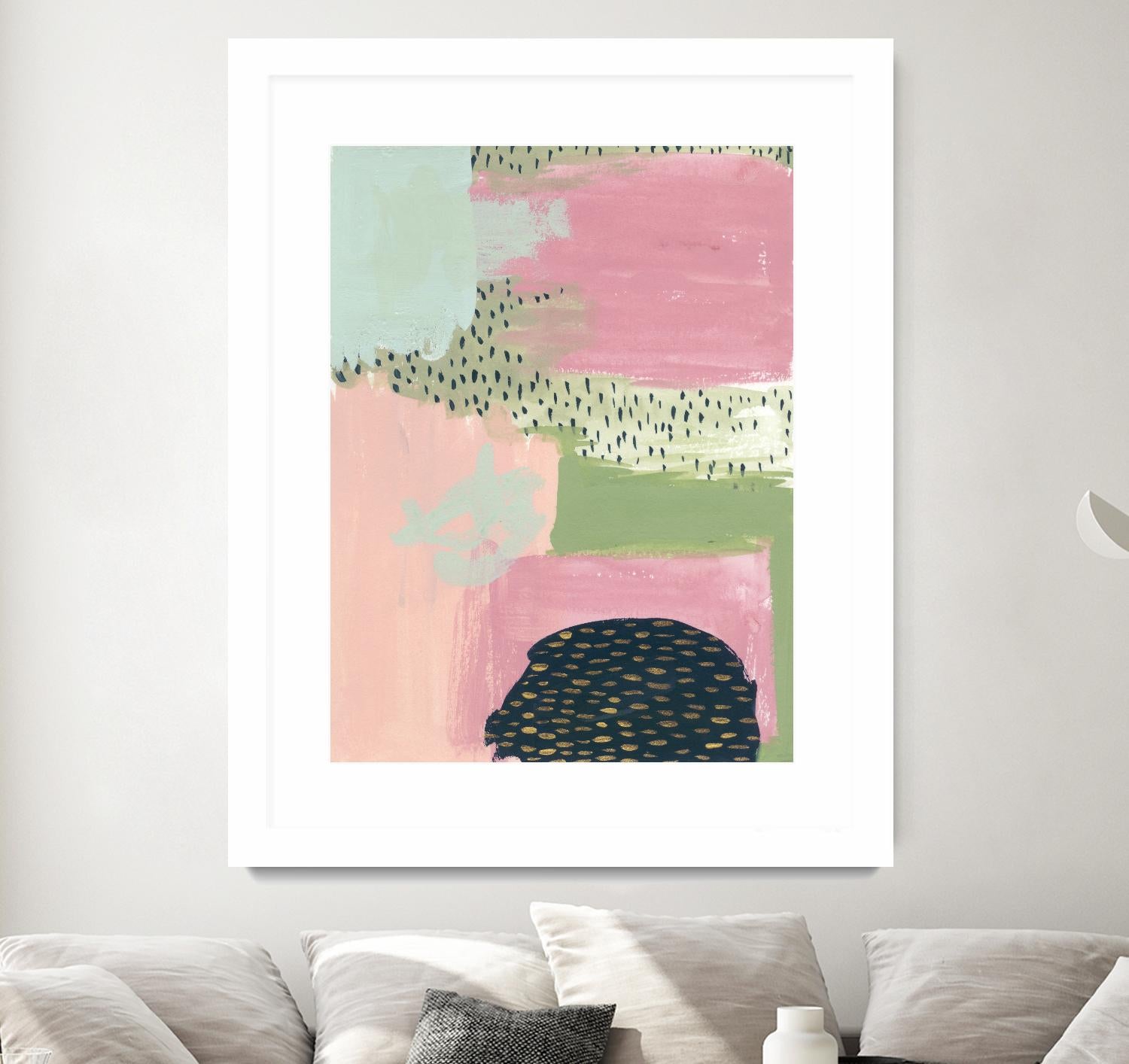 Cheeky I by Melissa Wang on GIANT ART - pink abstract