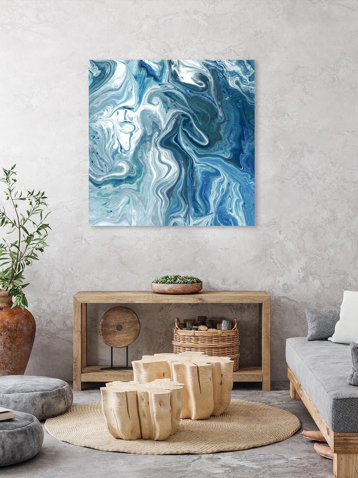 Indigo Minerals II by Jarman Fagalde on GIANT ART - blue abstract