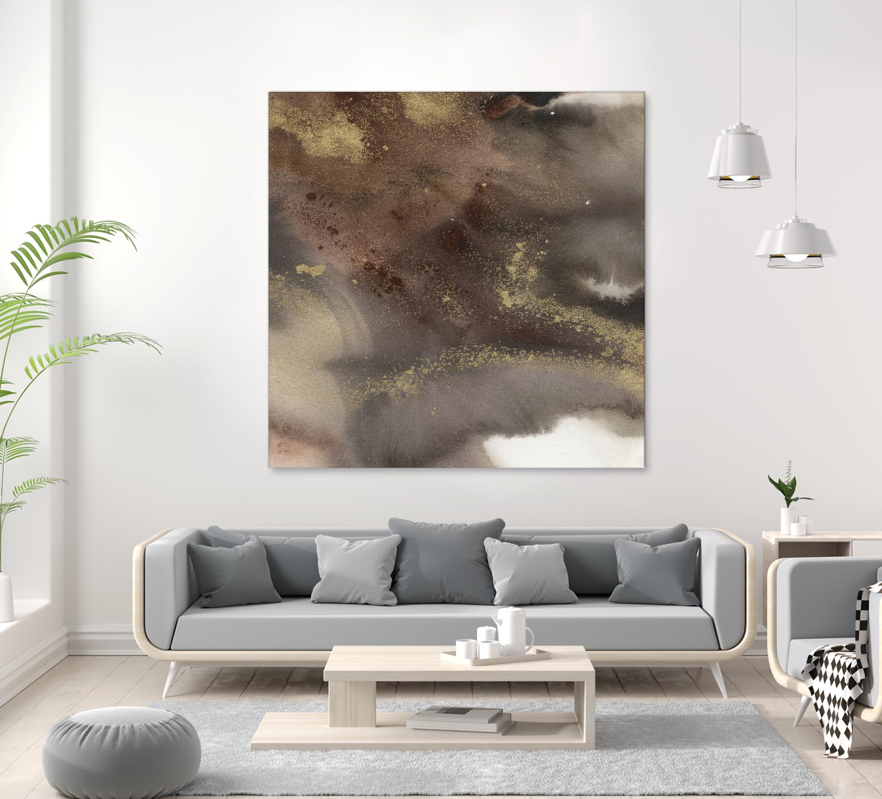Mountain Seasons IV by Joyce Combs on GIANT ART - brown abstract
