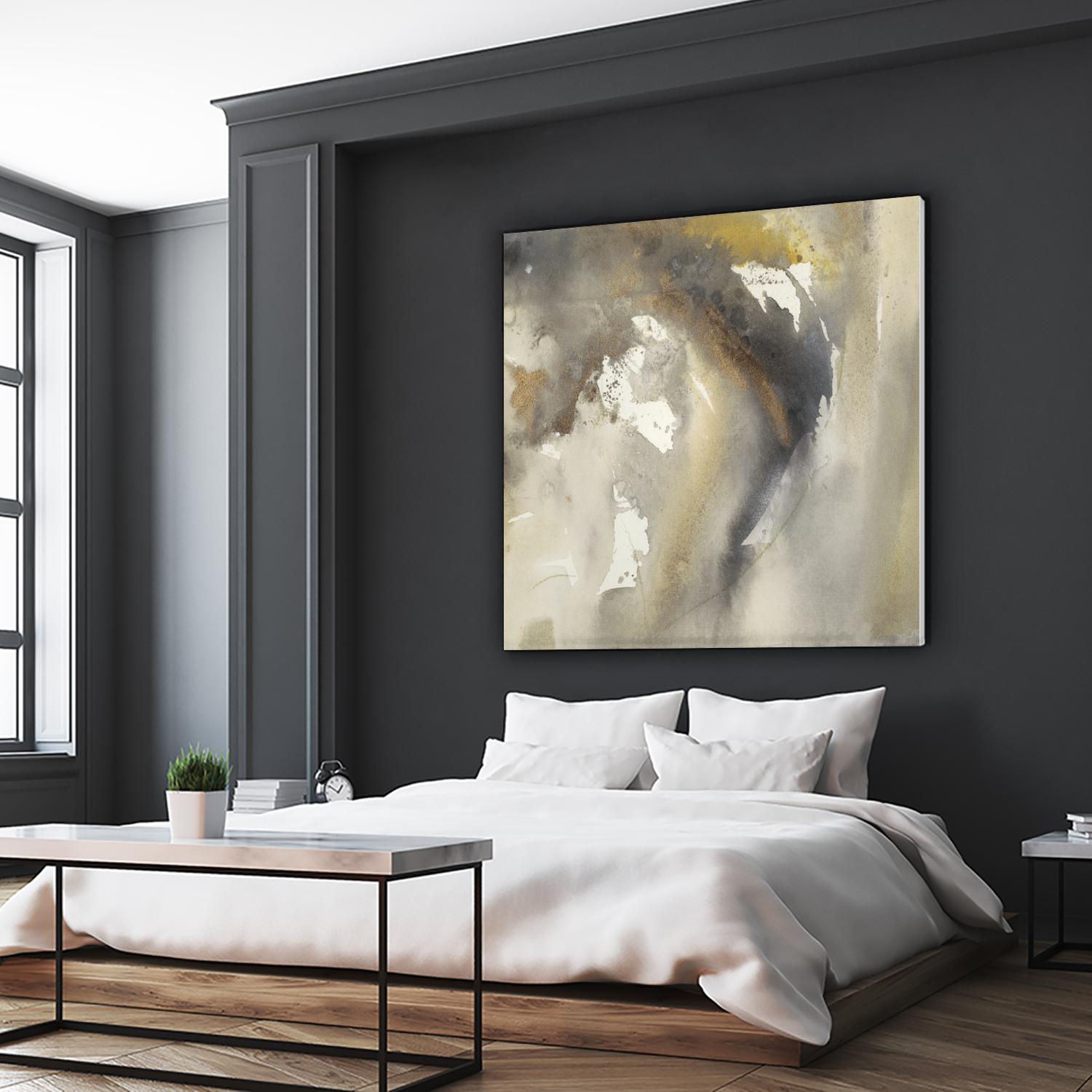 Waves in Motion I by Joyce Combs on GIANT ART - brown abstract