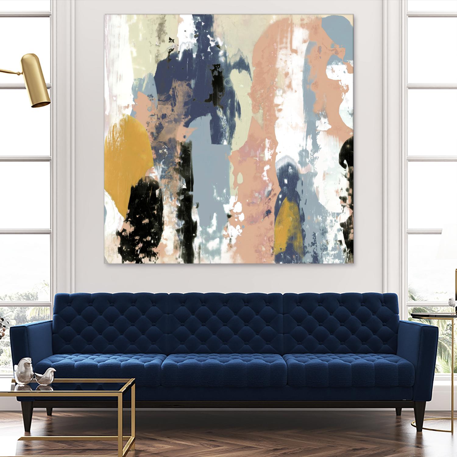 Blueberry Swatches I by Jennifer Goldberger on GIANT ART - abstract