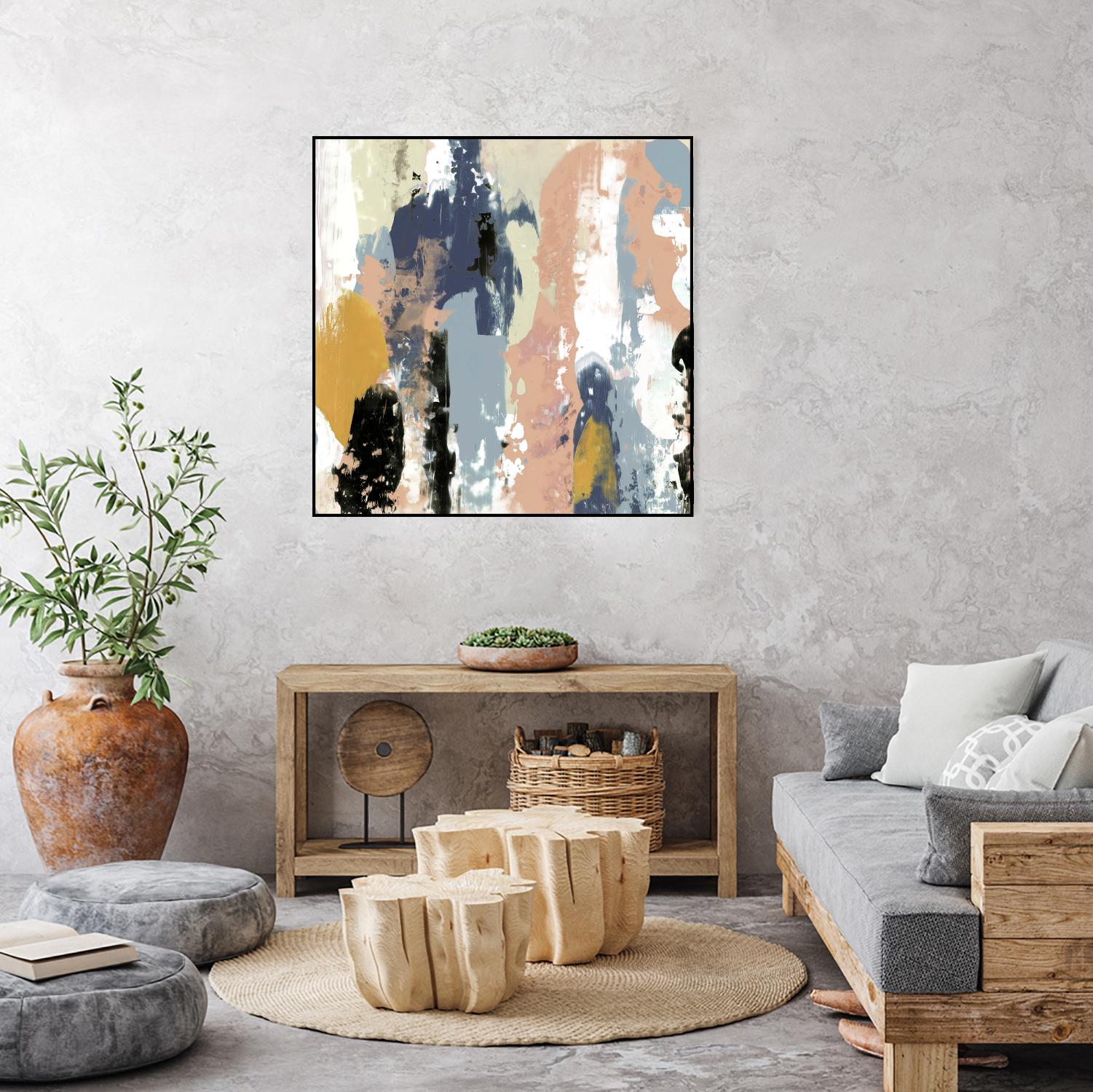 Blueberry Swatches I by Jennifer Goldberger on GIANT ART - abstract