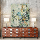 Tango 63 by DAG Inc on GIANT ART - orange abstract pollock