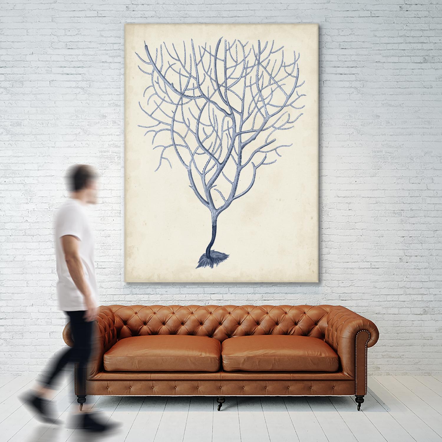 Indigo Coral III by Vision Studio on GIANT ART - blue tropical