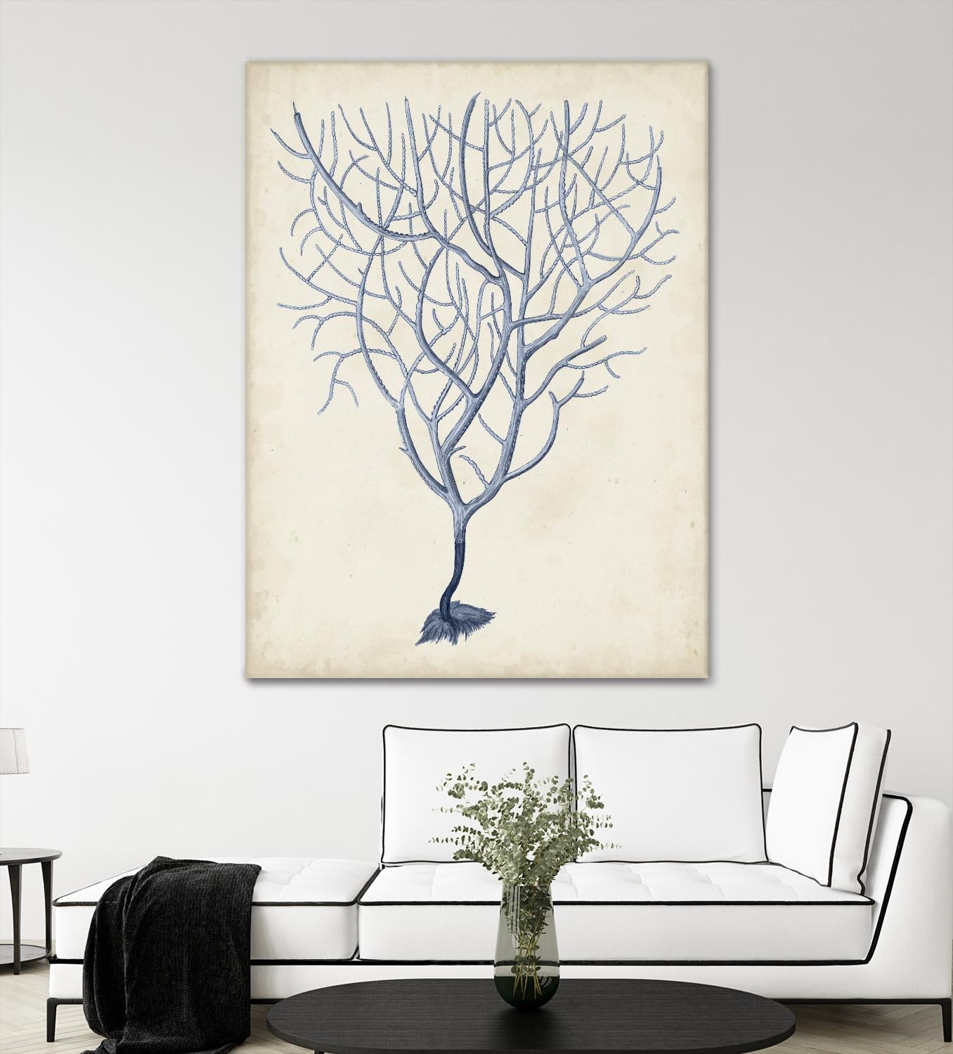 Indigo Coral III by Vision Studio on GIANT ART - blue tropical