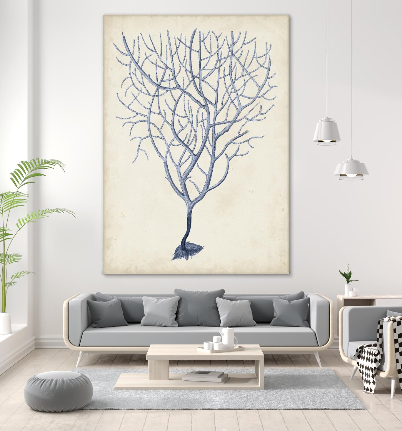 Indigo Coral III by Vision Studio on GIANT ART - blue tropical