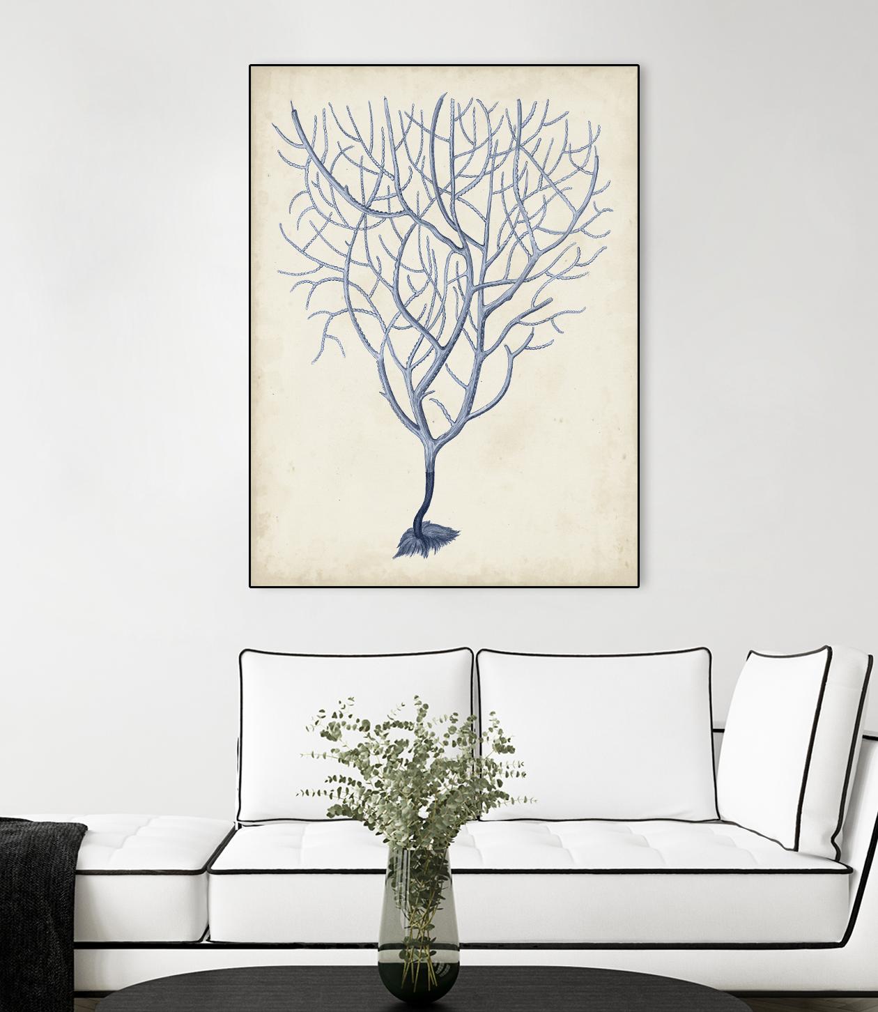Indigo Coral III by Vision Studio on GIANT ART - blue tropical